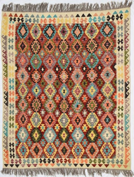 Handmade Afghan vintage Rugs |290cm x 250cm | 9.5 x 8.2''ft