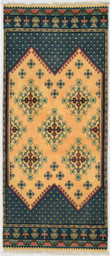 Handmade Knotted Rug| 252cm x 102cm | 8.3 x 3.3''ft