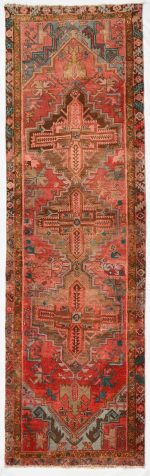 Handmade Vintage Rug |322cm x 99cm | 10.6 x 3.2''ft