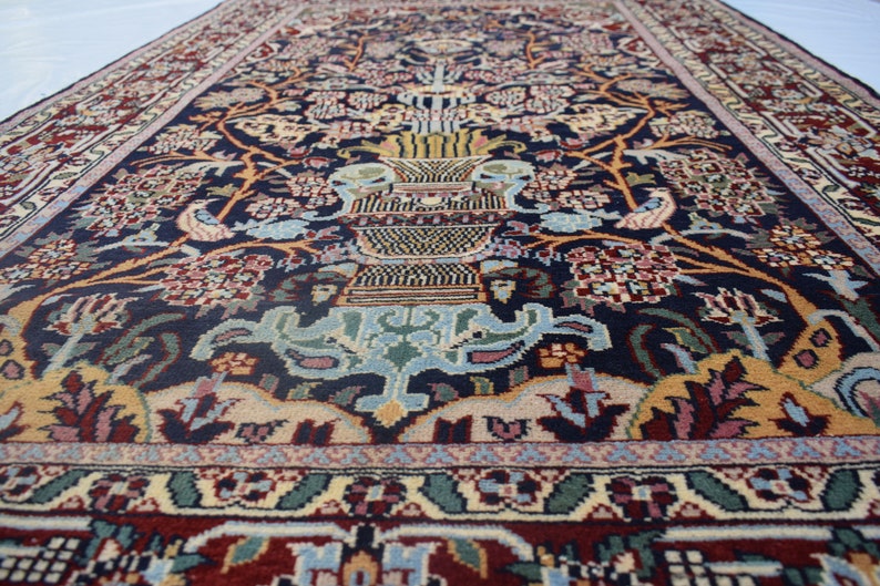 Handmade Vintage Persian Rug | 196 cm x 120 cm / 6.4 x 3.9''ft