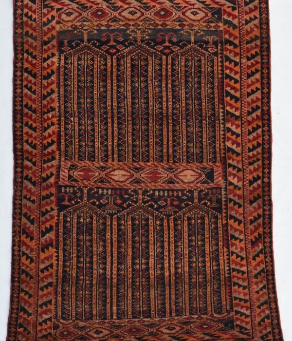 Handmade Bukhara Vintage Rug | 133 cm x 90 cm | 4.4 x 3.0 ft