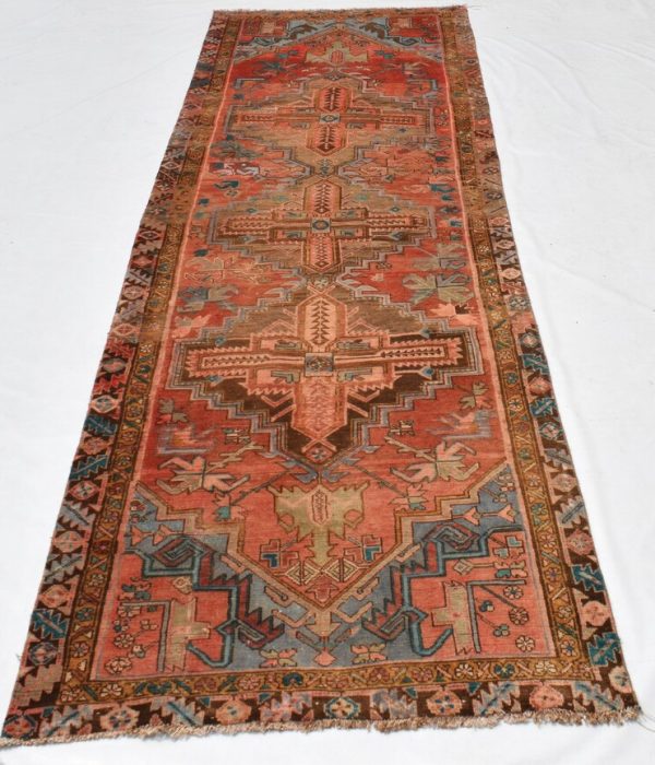 Handmade Vintage Rug 322cm x 99cm 10.6 x 3.2''ft2