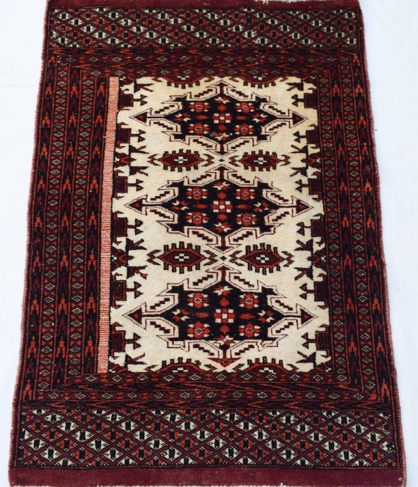 Handmade Vintage Rug 90 cm x 61 cm 3.0 x 2.0''ft01